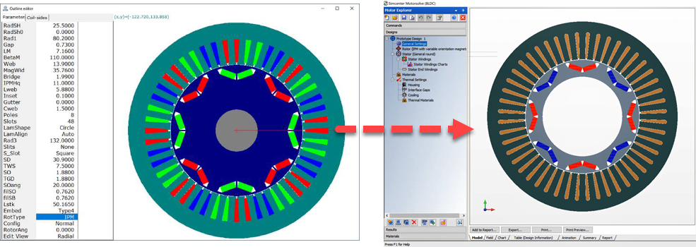 Simcenter SPEED to Simcenter Motorsolve importer