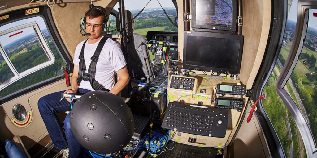 Simcenter Testlab 3D Acoustic camera - Helicopter cabin noise measurements