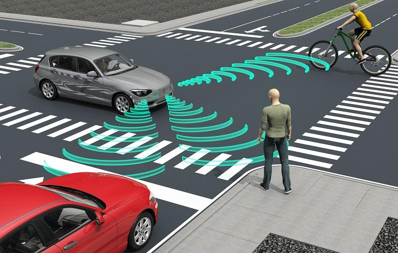 Electric vehicle warning sounds for pedestrians and bikers in quieter traffic soundscapes.
