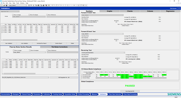 Simcenter Testlab 2019.1: minimum noise testing according to UN ECE R138: make it green!