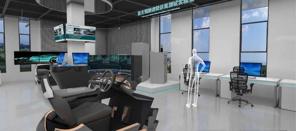 Rendering of the Chengdu ADAS MIL SIL test and demo lab