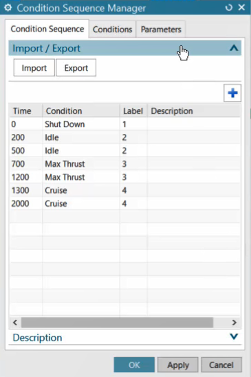 Condition sequence Manager