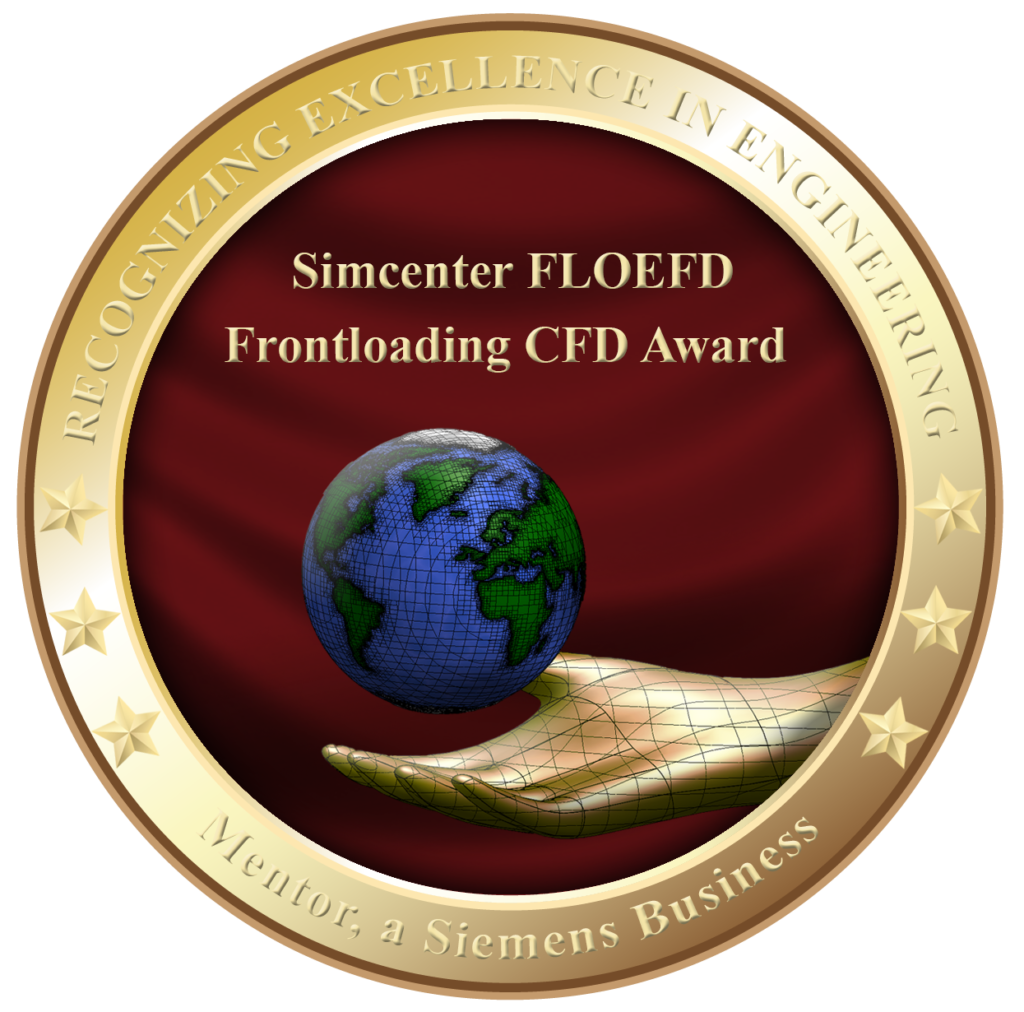 Simcenter FLOEFD Frontloading CFD Award Logo