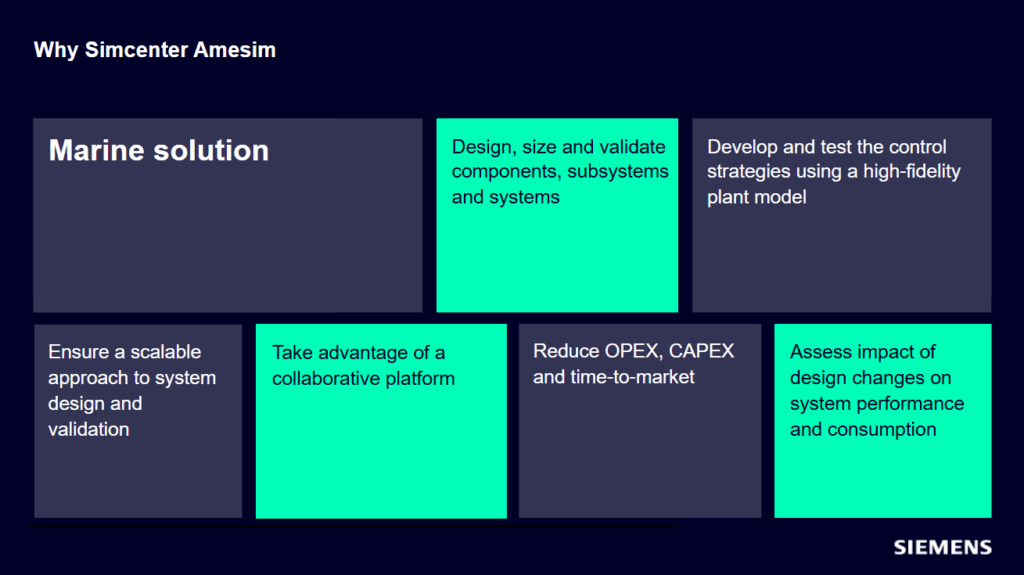 Simcenter for vessel propulsion system