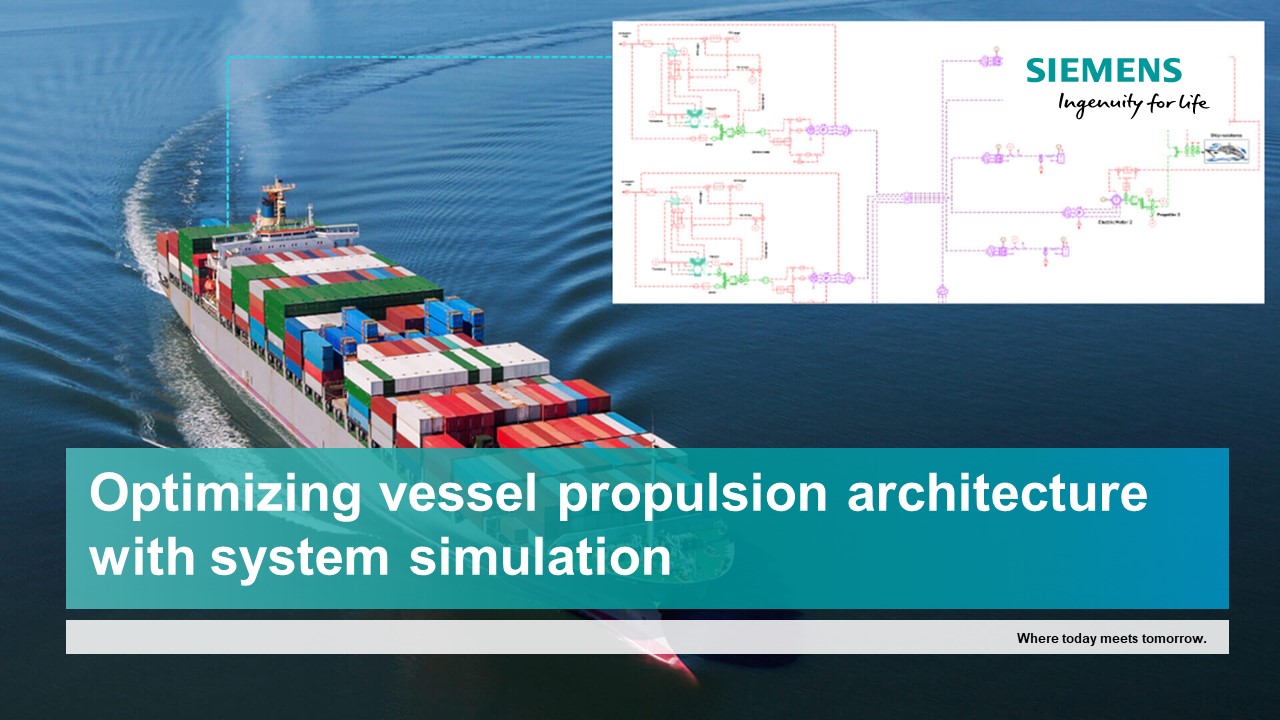 Webinar optimizing vessel propulsion power using system simulation