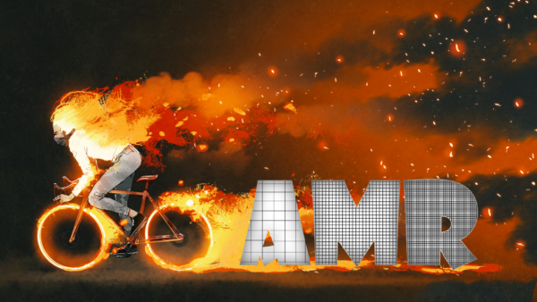Combustion simulation – A cyclist’s guide to clean air with adaptive mesh refinement