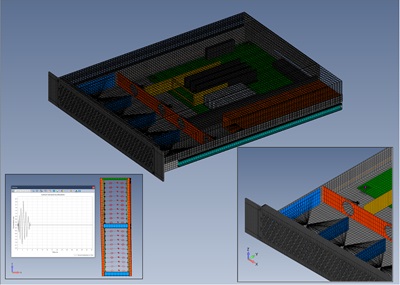 Digital simulation of rack and server