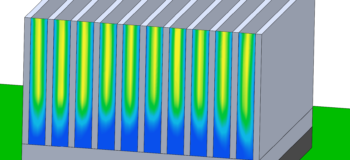 How to measure flow rate through a heat sink in Simcenter Flotherm XT