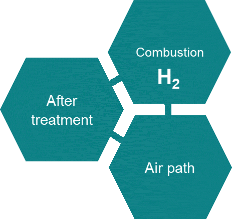 Hydrogen combustion path