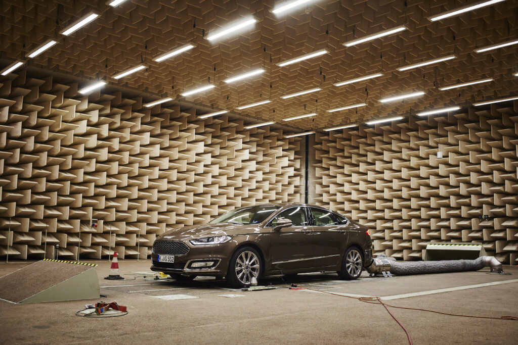 The Ford Vignale in a semi-anechoic chamber