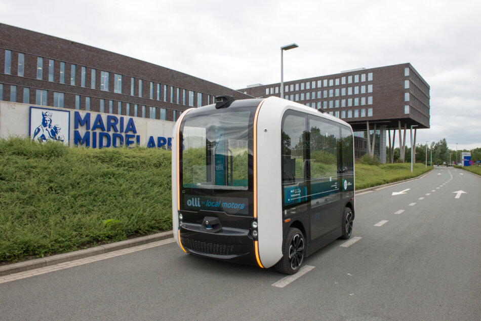 A self-driving bus in Ghent