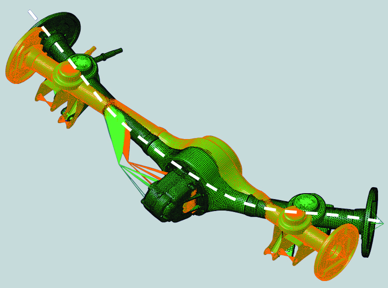 Image of rear axle first mode