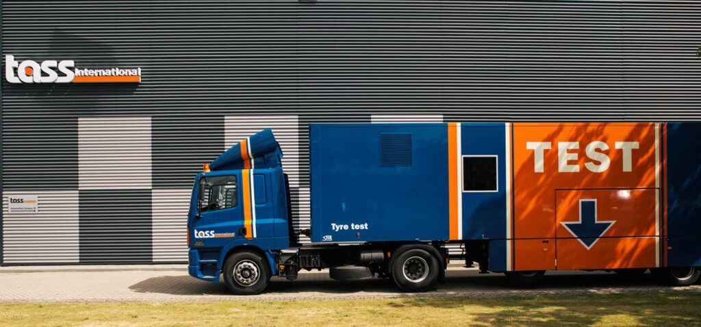 Siemens Tire Test Truck for on-road tire testing