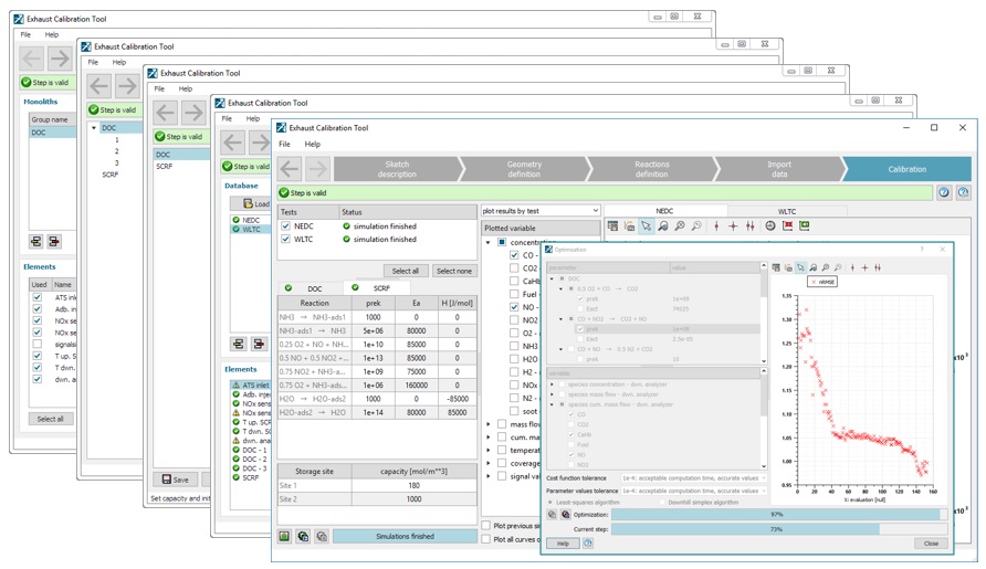 Simcenter Amesim Exhaust calibration tool