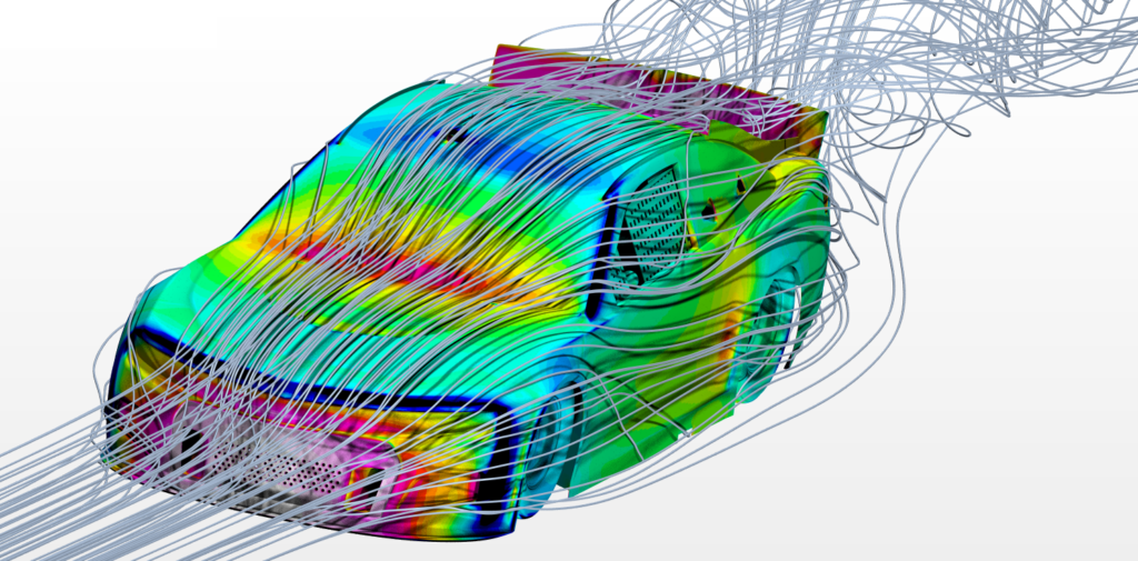 Simcenter simulation of Hendrick Motorsports NASCAR