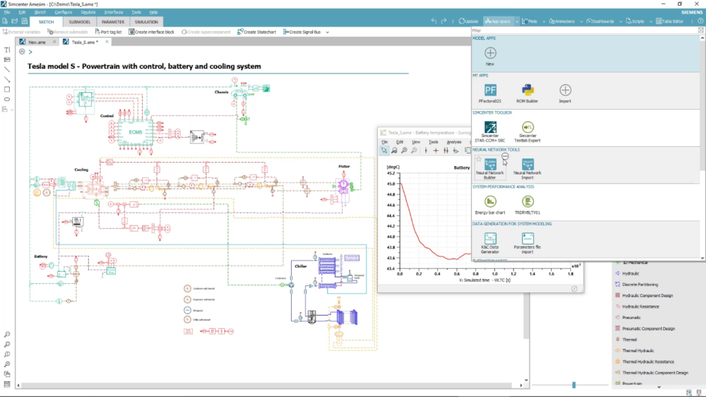 Simcenter Amesim cooling