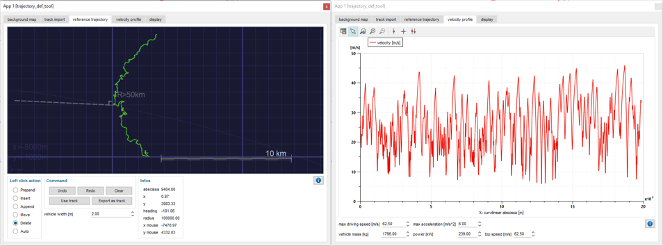 Generation of the velocity profile