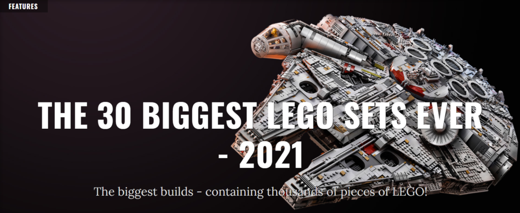 30 biggest lego online sets