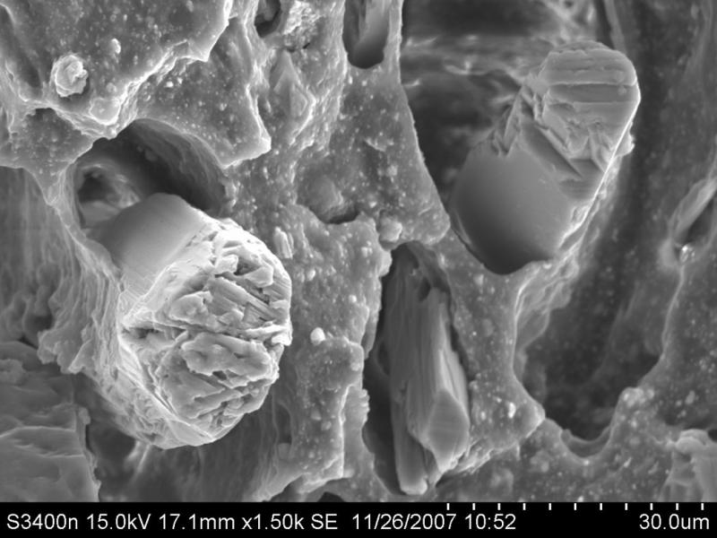 A material’s behaviour is determined by its microstructure. Including any defects introduced during the manufacturing process. Failure starts at the microscale level and propagates to larger scales