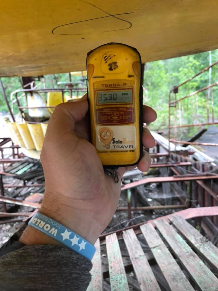 Radioactive Ferris Wheel Carriages in Chernobyl