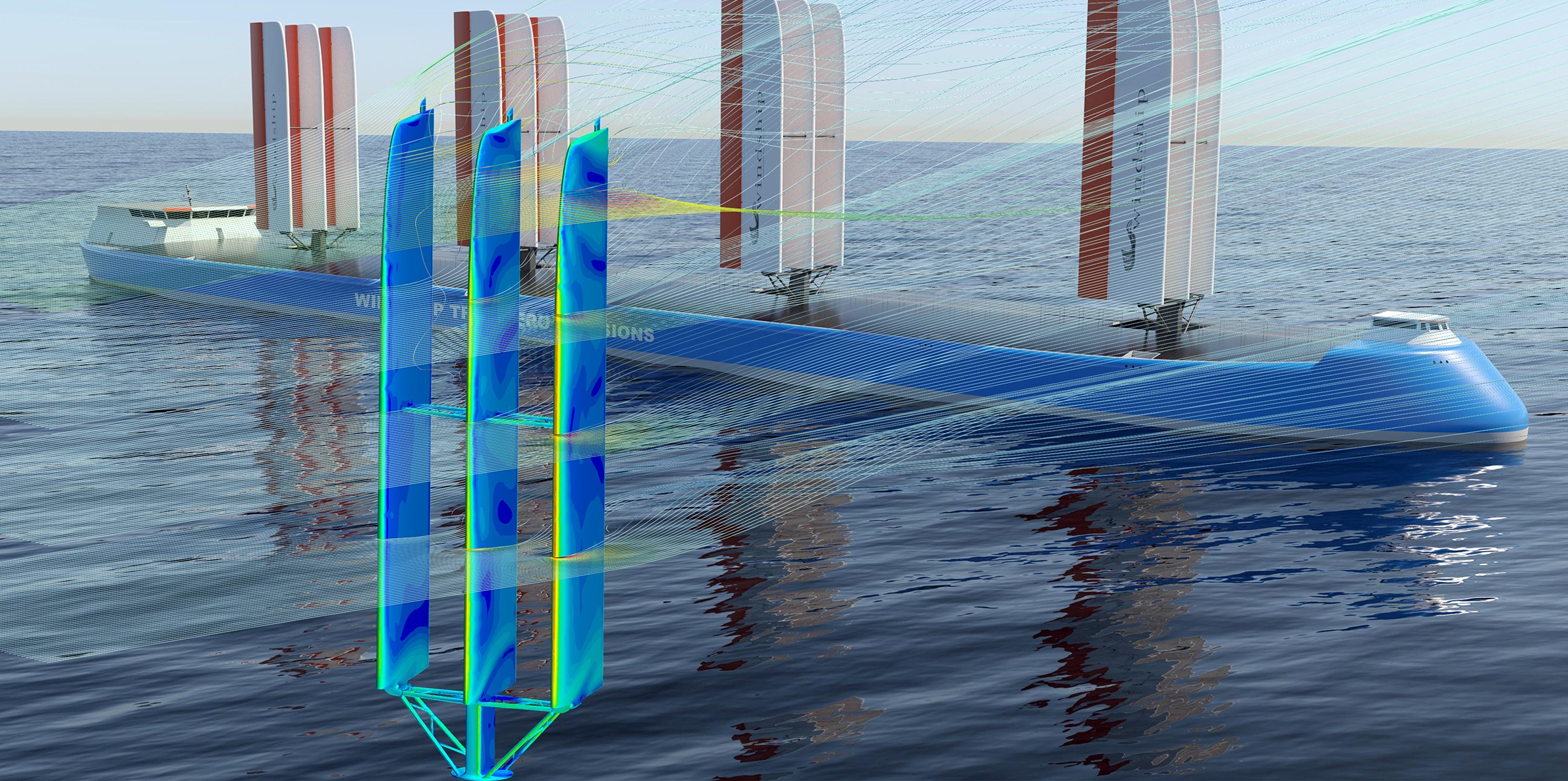 Cape Horn Windship sails CFD simulation