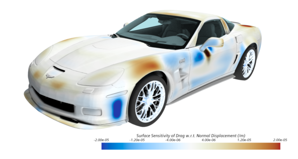 Adjoint shape optimization for improved car aerodynamics