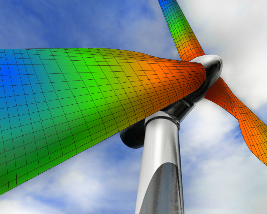 Windmill FEA simulation in Femap 2021