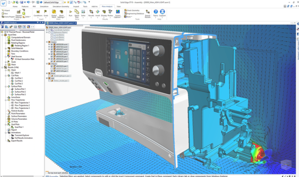 Heat transfer simulation in Simcenter FLOEFD