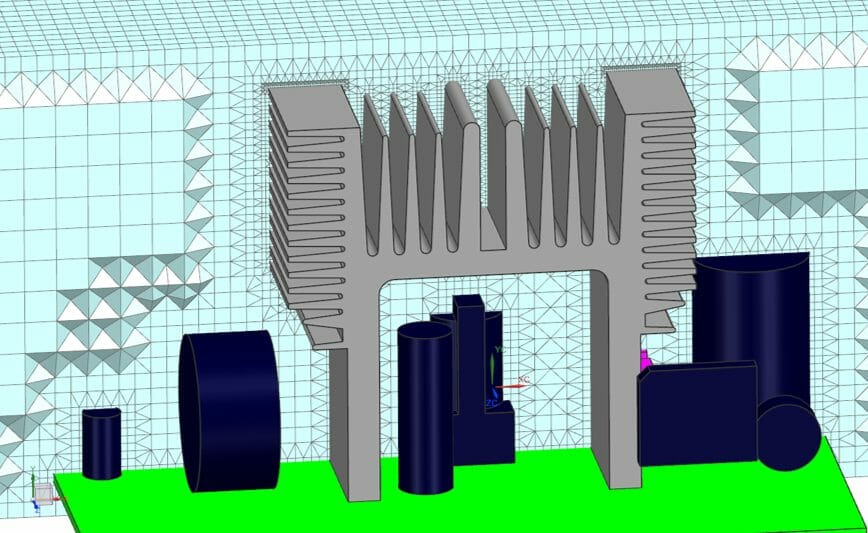 Using a heatsink for electronics cooling