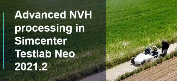 NVH Processing in Simcenter Testlab Neo Process Designer