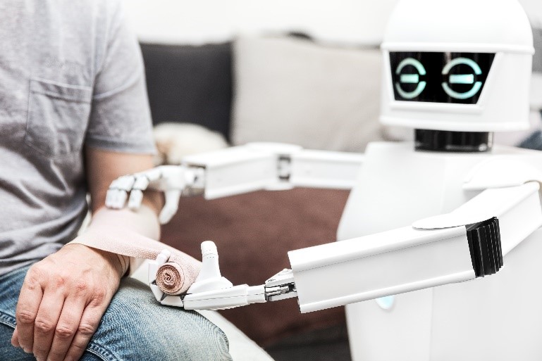 There are opportunities for robots to take over several tasks in the medical field. 