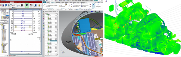 Electrical and mechanical systems design and electromagnetics integration using Xcelerator.