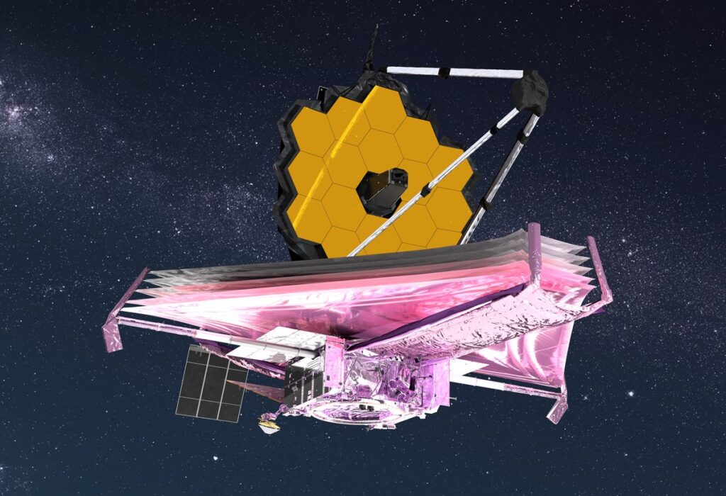 Artistic rendering of James Webb Telescope 