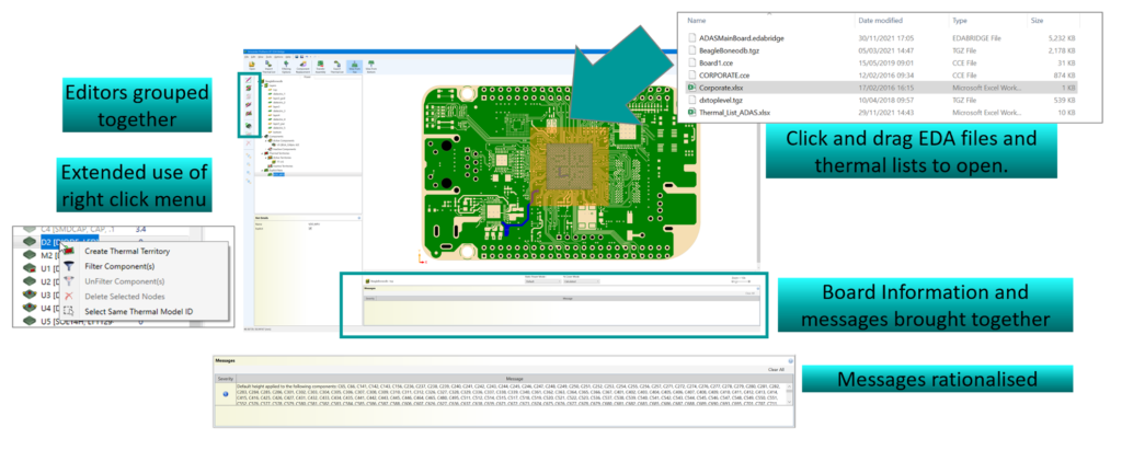 EDA Bridge Interface Simcenter Flotherm XT 2021.2 enhancements