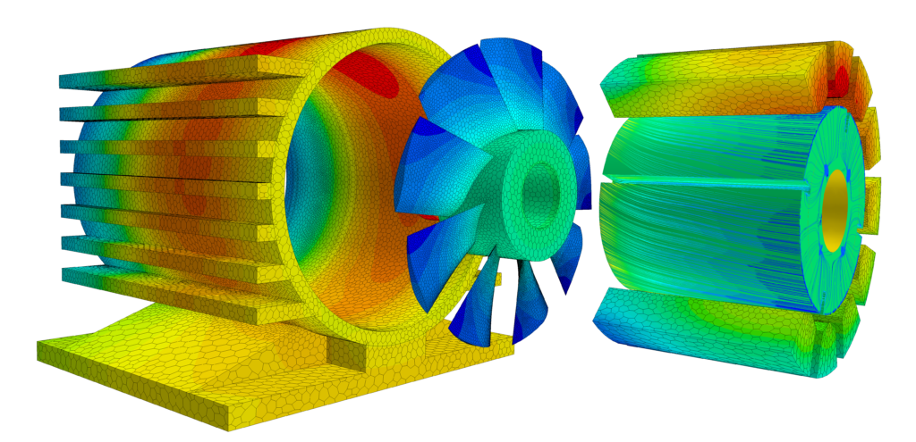 Simcenter simulation of an electric motor
