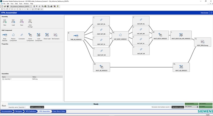 Simcenter Testlab Virtual Prototype Assembly software