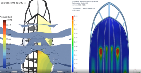 CFD-FEA coupling in Simcenter – lowering pressure and stress