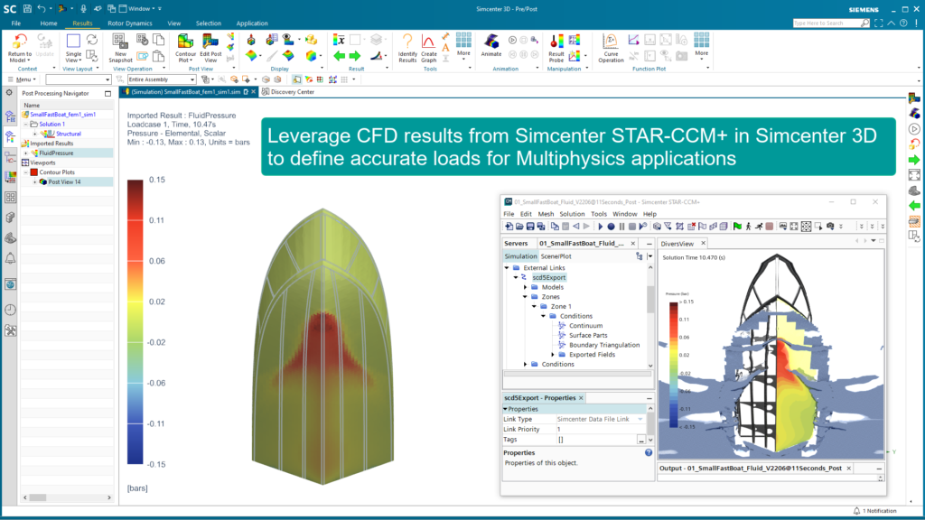 Make the most of both Simcenter STAR-CCM+ and Simcenter 3D by using the results from CFD in Multiphysics applications. 