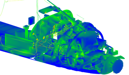 3D modeling of aircraft induced current.