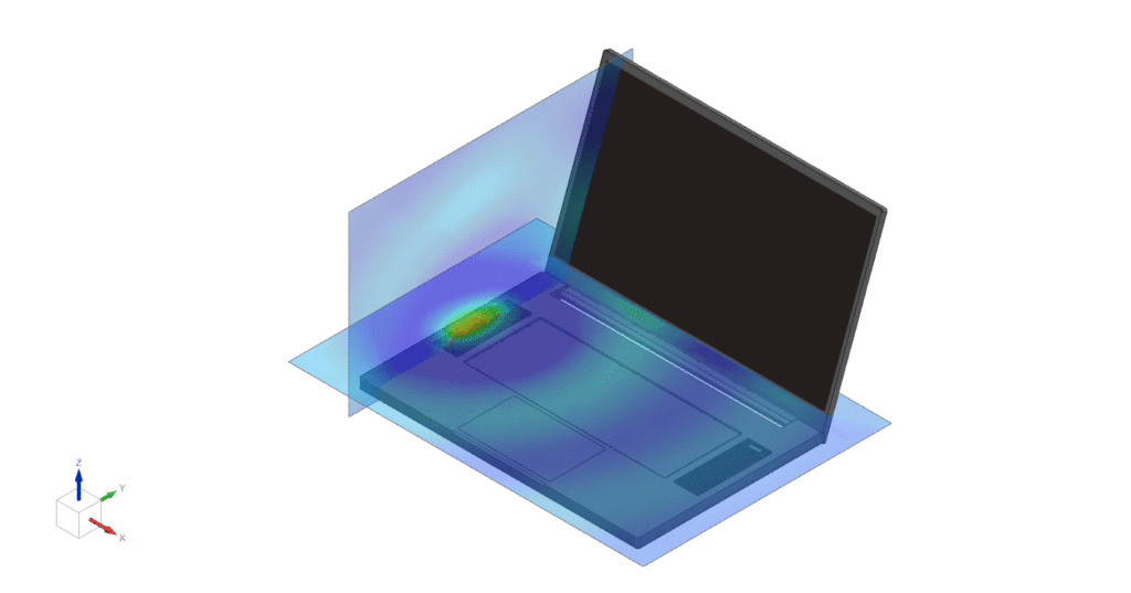 Simulation of sound radiation from integrated speakers