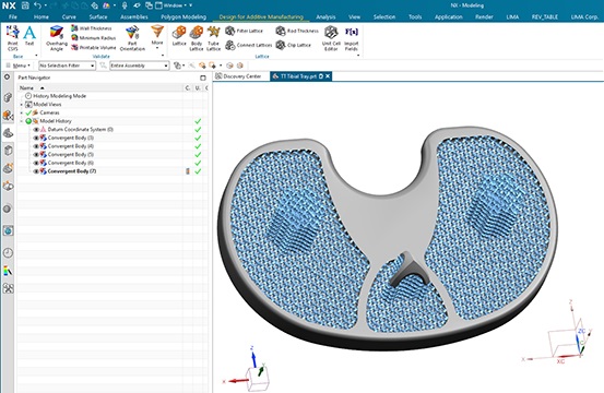 LimaCorporate - Modeling a mesh lattice knee implant in NX