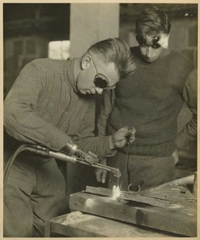 Prosthetic Engineering Post-WWI, new prosthetics allowed people to perform previously impossible tasks, like welding or driving a car (Credit: National Museum of Health and Medicine CC BY 2.0/Flickr)
