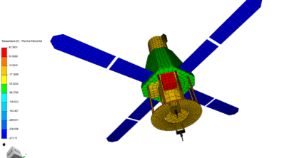 A satellite in Simcenter 3D