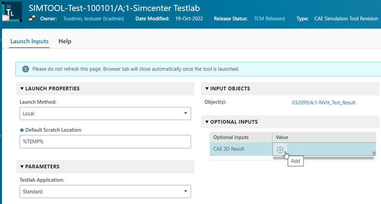 Automatic export of linked CAE 3D Result data when launching Simcenter Testlab