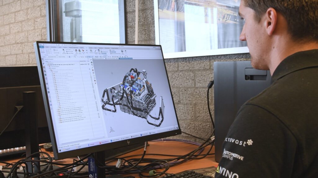 Working in a digital thread with a digital twin was new to some of the student engineers at InMotion