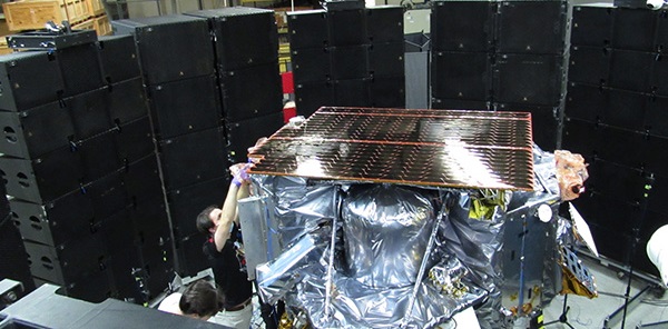 Astrobotic Peregrine readies for spacecraft acoustic testing