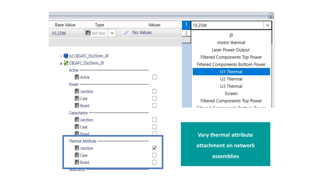 Simcenter Flotherm XT 2304 Parametric study with Smart PCB and thermal attributes for PCB thermal analysis