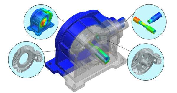 Mastering bevel gears simulation towards quiet transmissions