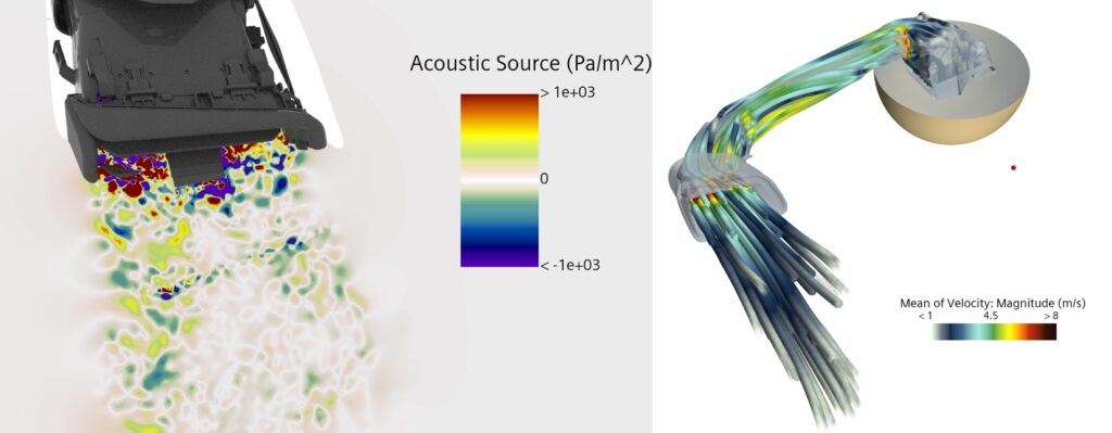 Hybrid acoustic models in Simcenter STAR-CCM+ identify key noise sources in HVAC ducts.