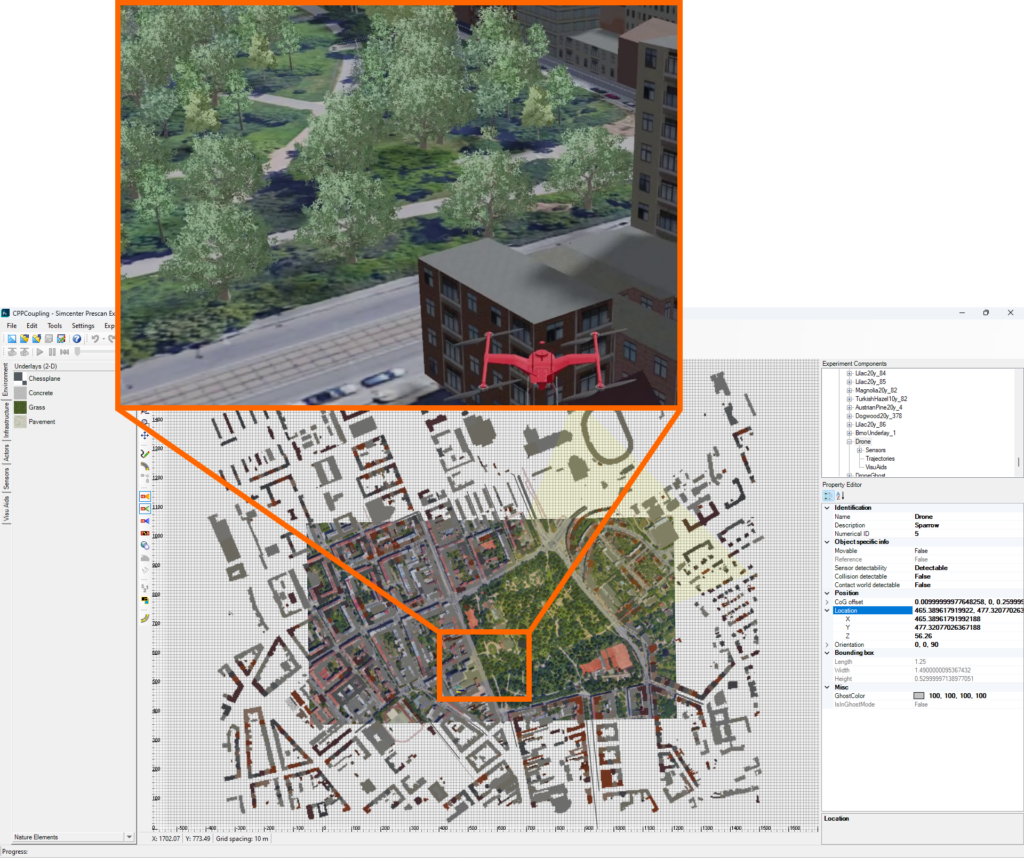 Using Simcenter Prescan to model drone environment and sensors